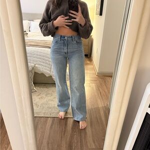 Aritzia Denim Forum Farrah Hi-Rise Wide Jeans